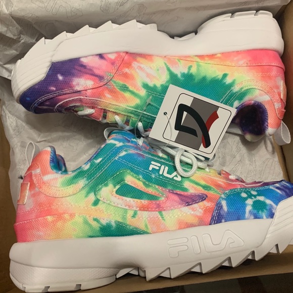 BRAND NEW TIE DYE FILA WOMENS DISRUPTOR II PREMIUM - Picture 8 of 9